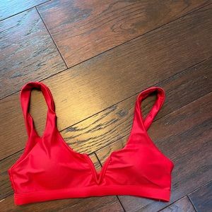 Red bikini top